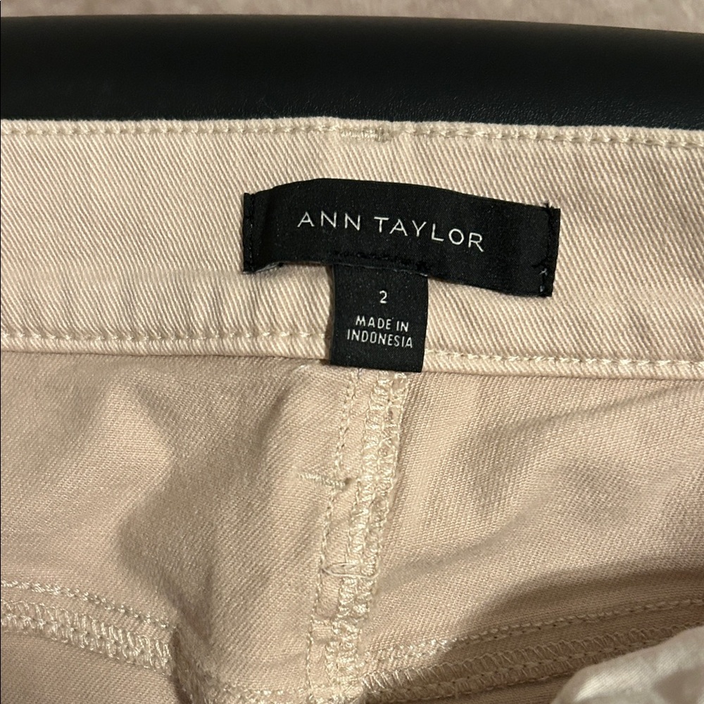Ann Taylor Light Beige Jeans.  The Skinny. High Rise NWT